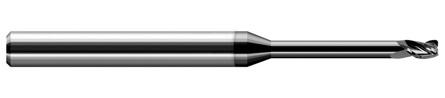 Picture of Harvey Tool 42993-C4 .093 D x .015 R STB FL 8x RCH EM, DMND End Mill Standard Flute Standard Helix Carbide Diamond Single End Corner Radius0.0150 0.38mm
